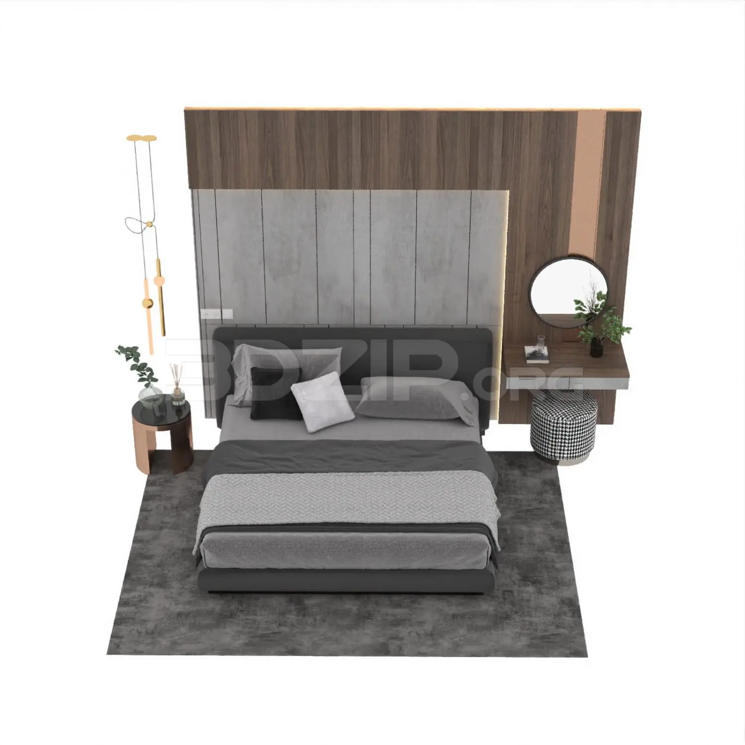 Bed — preview 1, by Nguyen Huu Cong (3dzip)