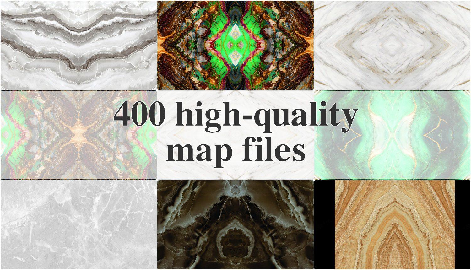 Symmetrical Marble Vein Map Textures — preview 1 (cgtips)