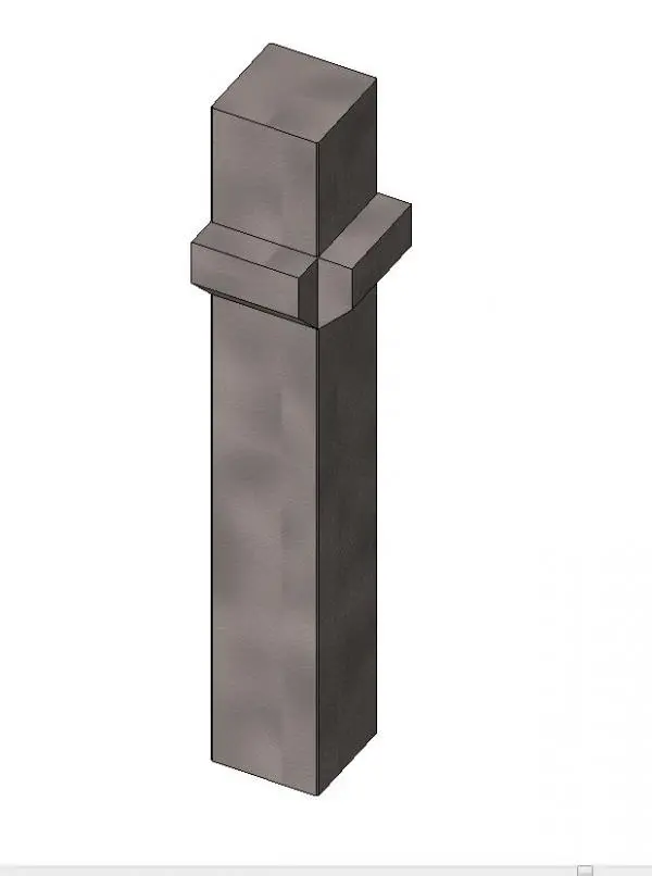 Corner Precast Column with Corbel on Two Sides