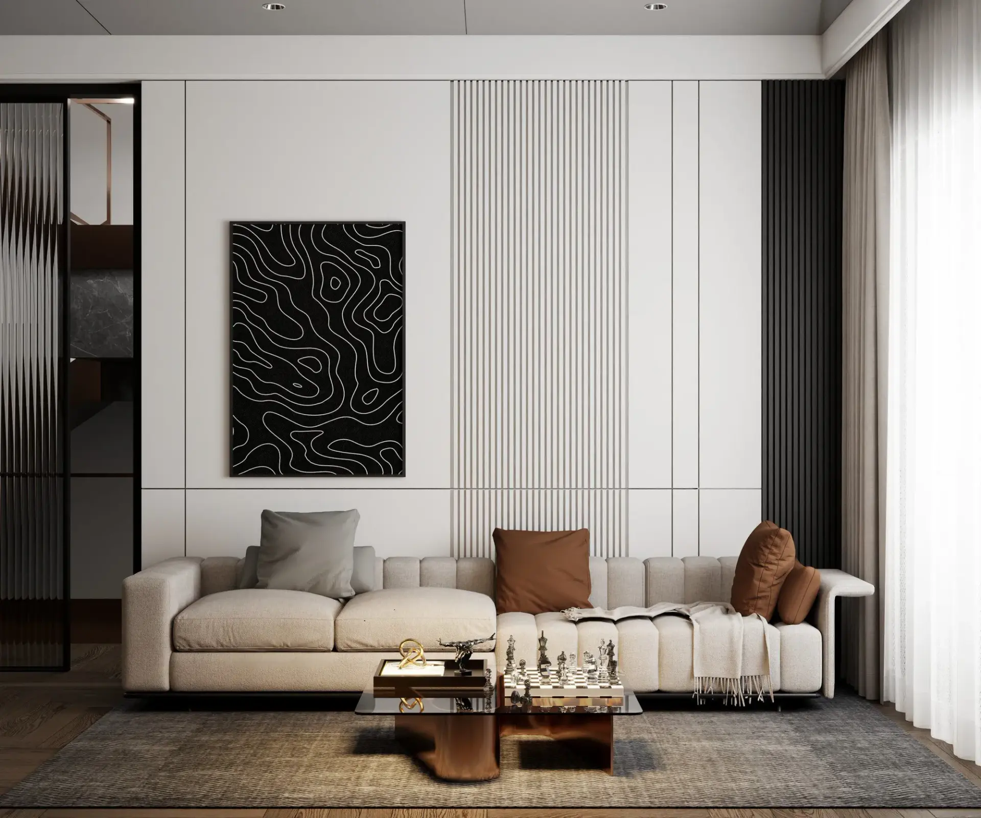 Living Room – Kitchen Interior