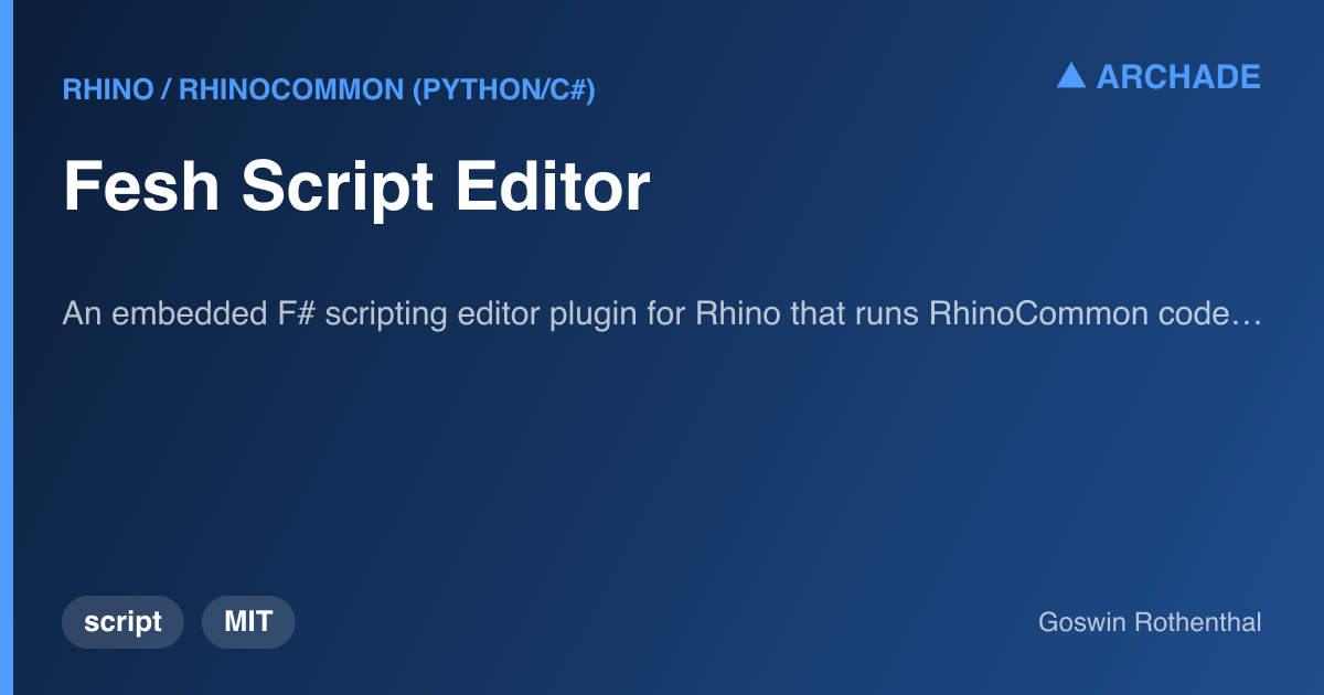 Fesh Script Editor — preview 1