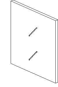 Grid wall accessory - hanger arm