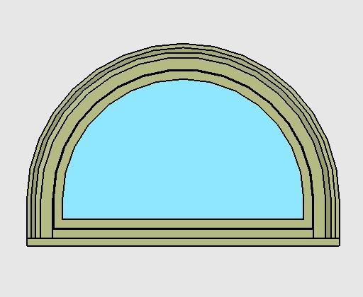 Kolbe Ultra Series Double Hung Half-Circle Direct Set Units