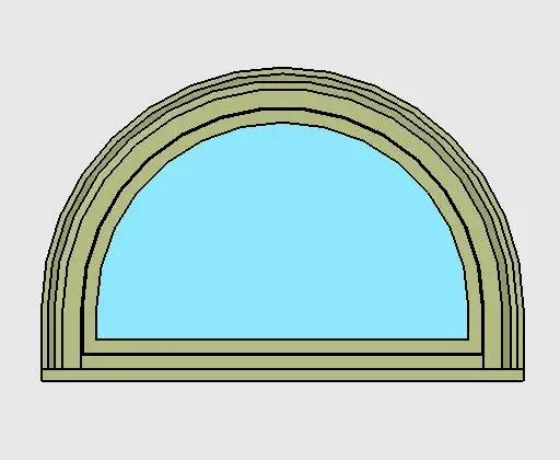 Kolbe Ultra Series Double Hung Half-Circle Direct Set Units
