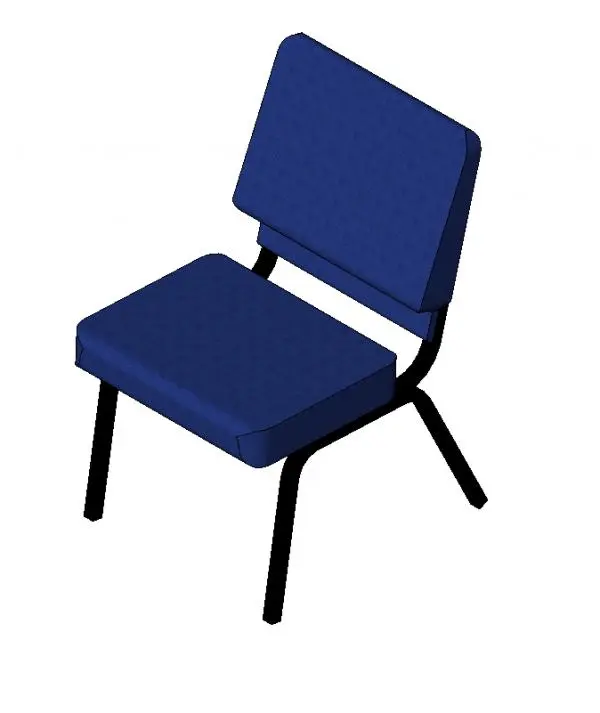 Church Chair — preview 1, by Clarissa Cupolo (RevitCity, CC0)