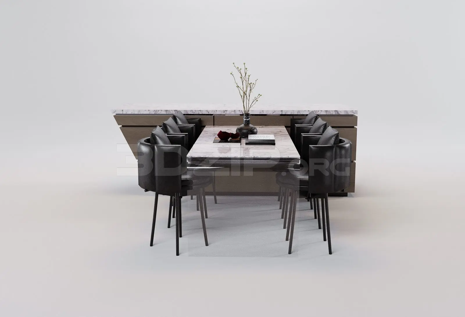 Dining Table And Chair — preview 1 (3dzip)