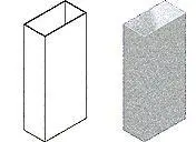 Rectangle Duct Vertical Piece