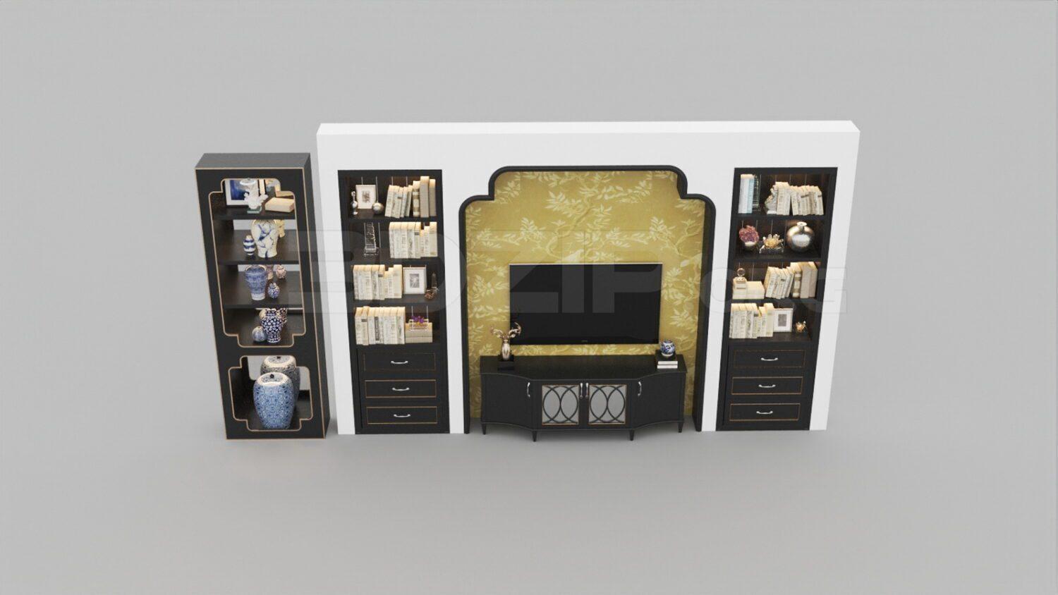 TV Cabinet — preview 1 (3dzip)