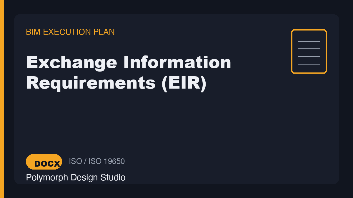 Exchange Information Requirements (EIR)