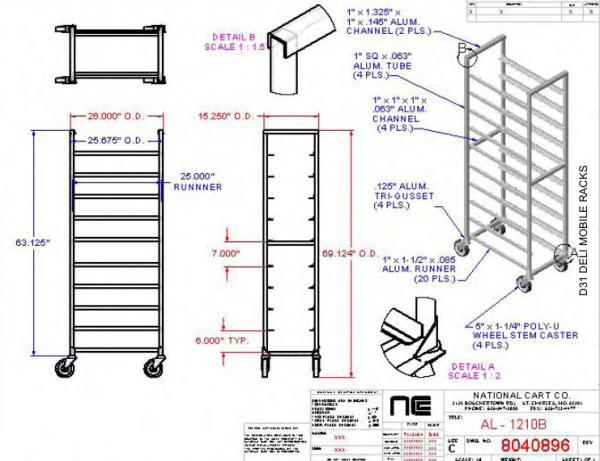 Walmart Mobile Bakery Rack