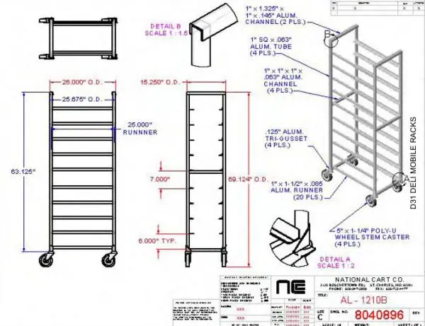 Walmart Mobile Bakery Rack