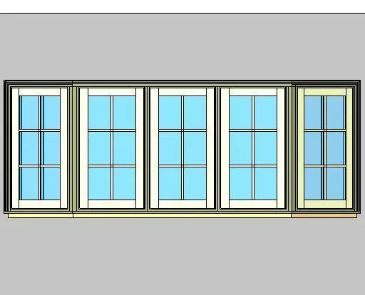 Kolbe Ultra Series Casement 5-Wide N Series 30 Degree Bay Units