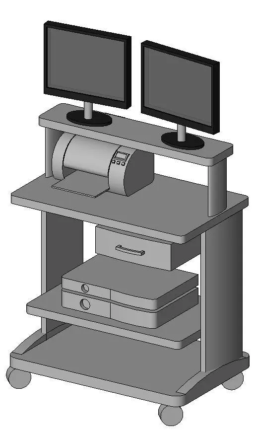 Medical Endoscopy Fluoroscopy x ray Vision Cart