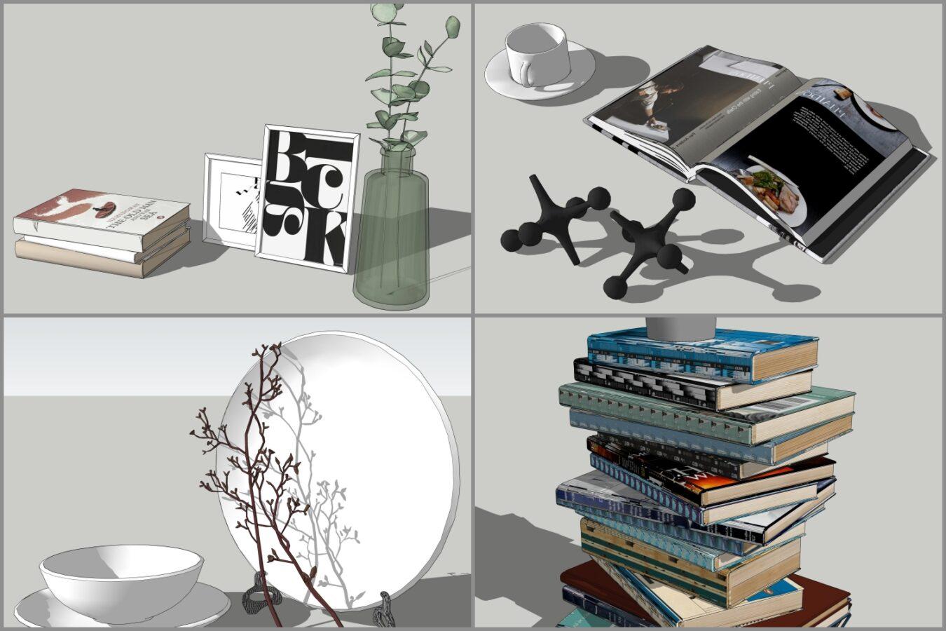 Combo Books on Table