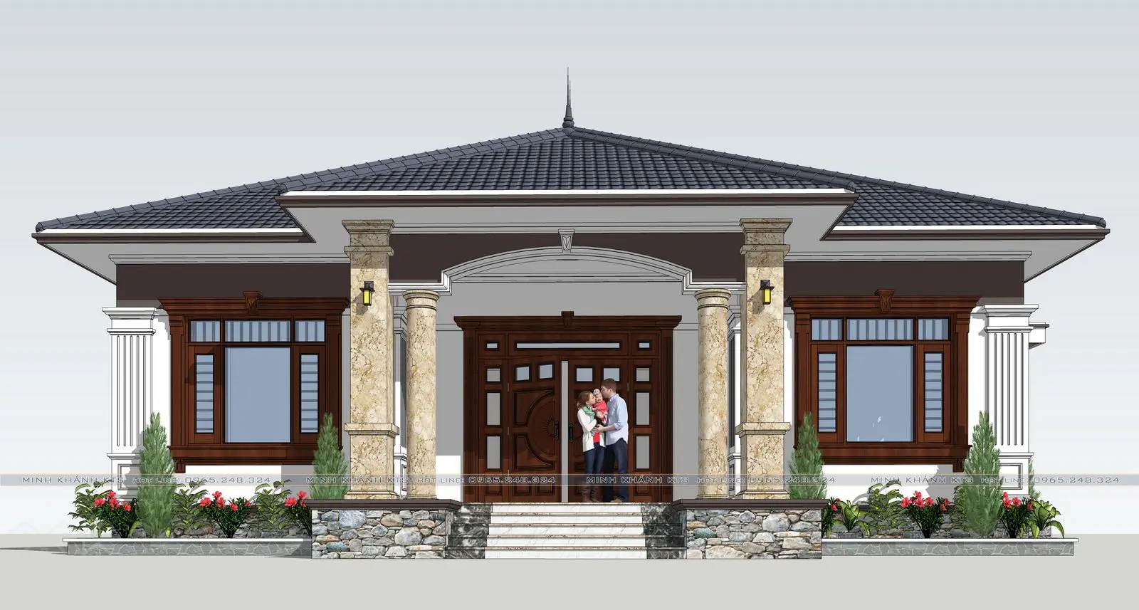 House Exterior — preview 1, by Le Minh Khanh (cgtips)