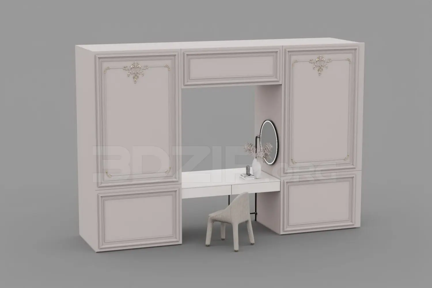 Dressing Table — preview 1 (3dzip, CC0)