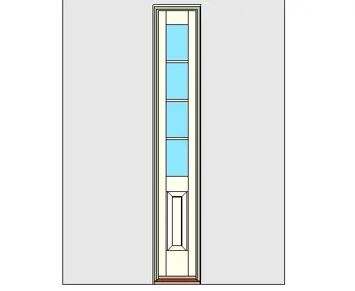 Kolbe Ultra Series Inswing Entrance Sidelite Panel-Glass Oak Sill Units — preview 1, by Kolbe (RevitCity, CC0)