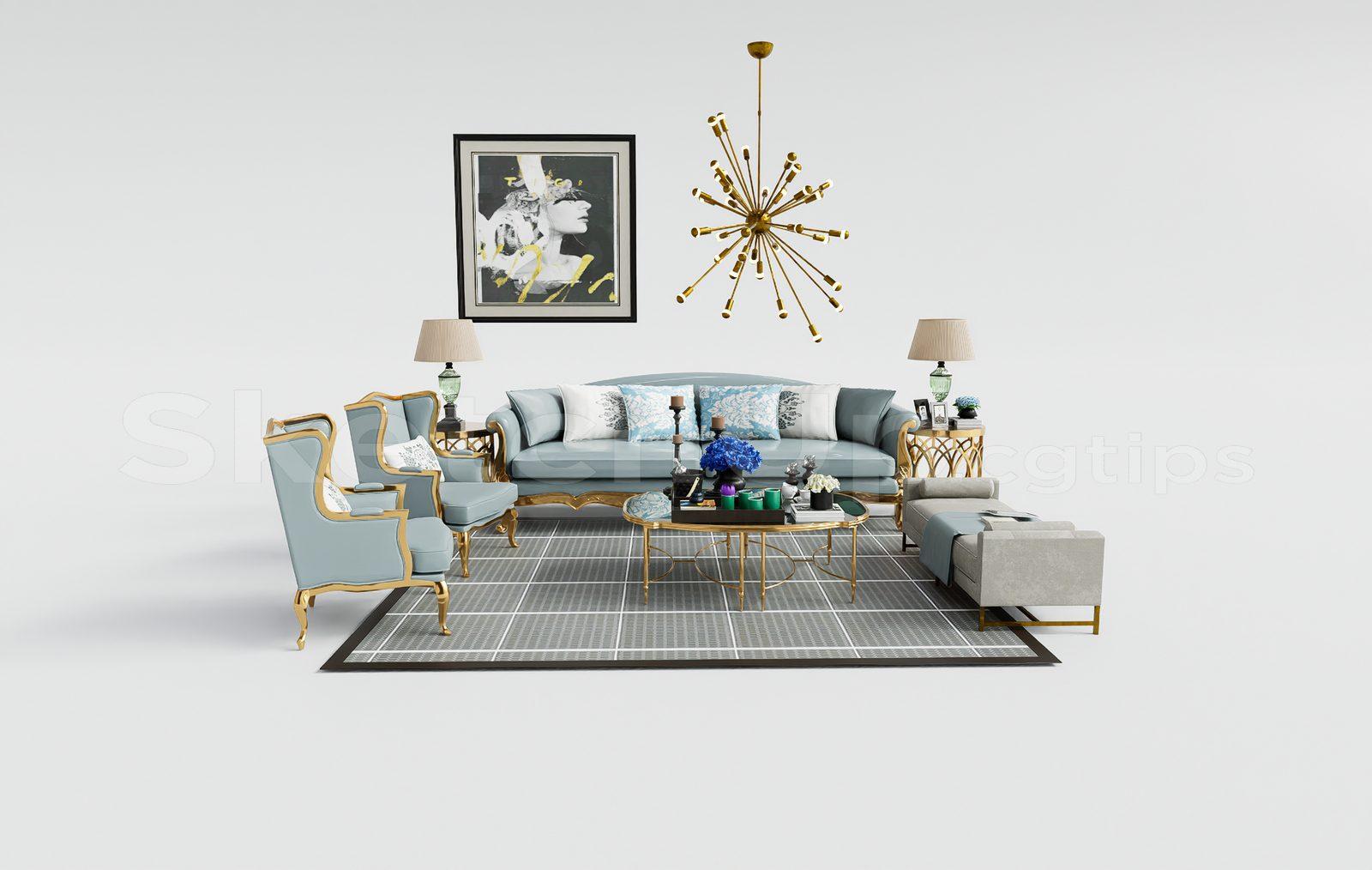 Neoclassical Sofa