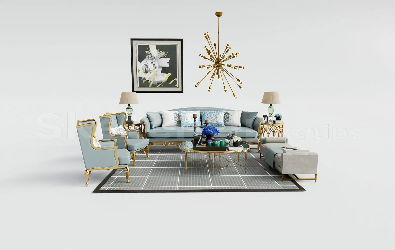 Neoclassical Sofa