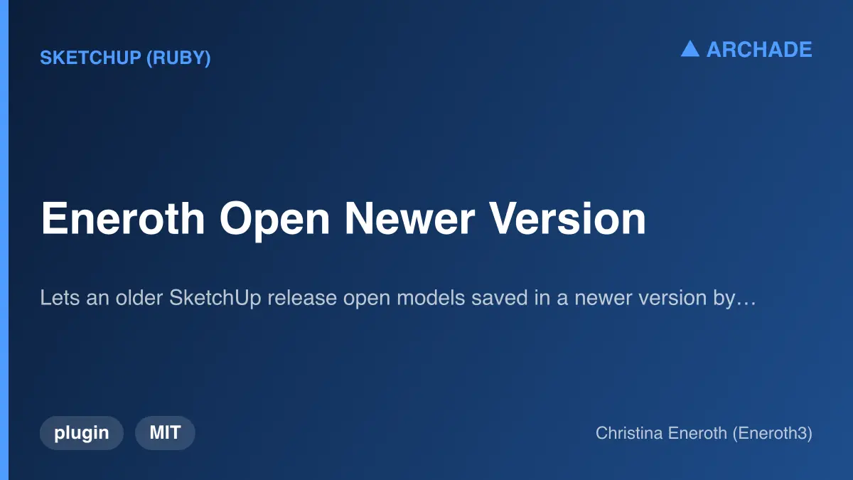 Eneroth Open Newer Version