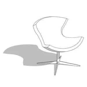 Jet Modern Swivel Lounge Chair - HighTower