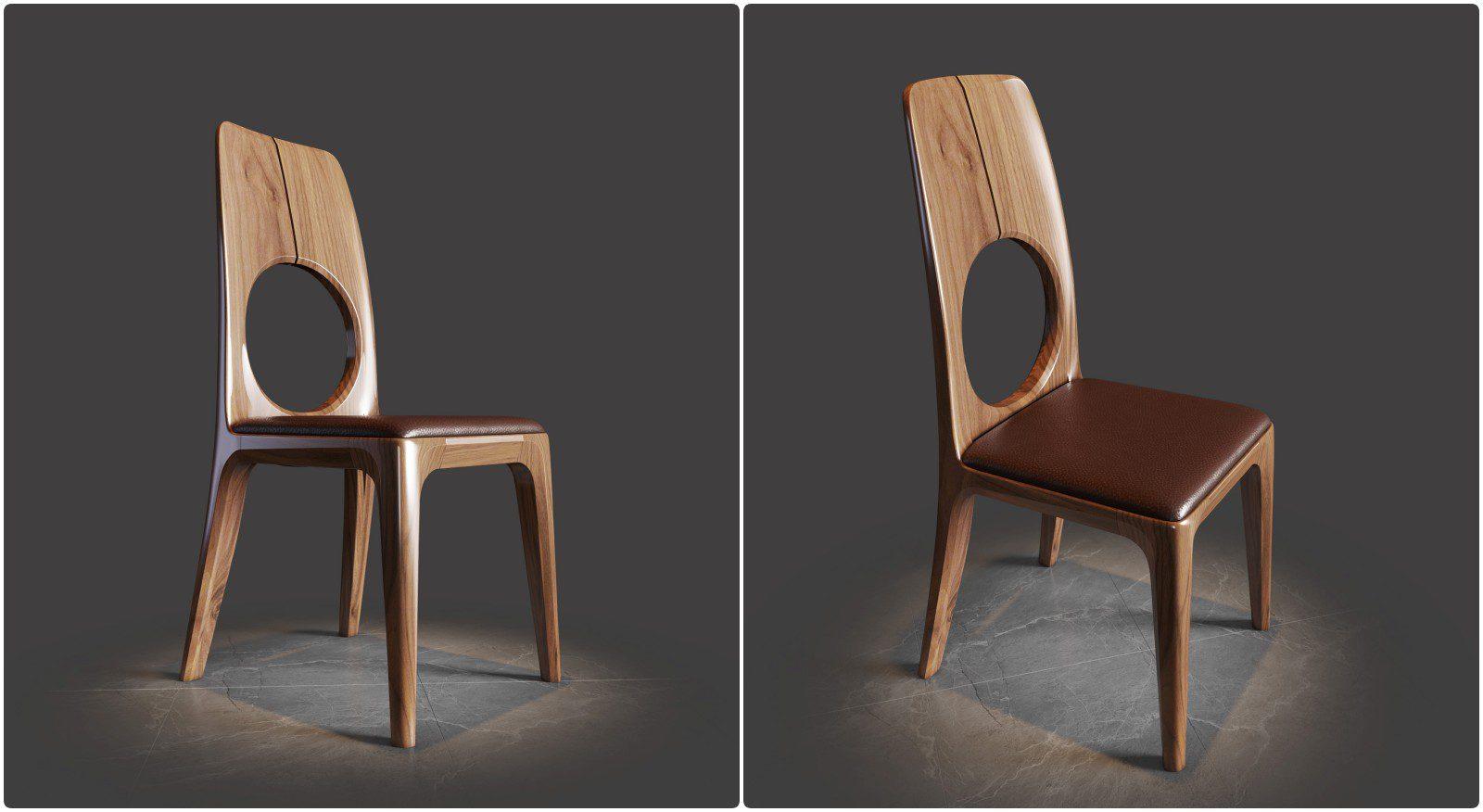 Walnut Wood Dining Chair