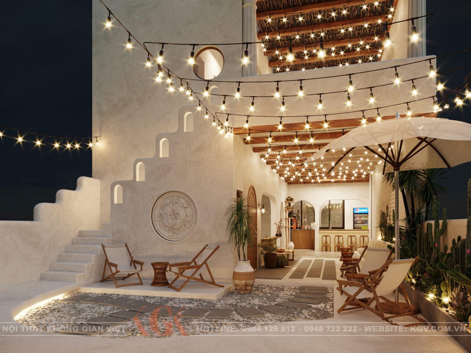 Rooftop Cafe Interior