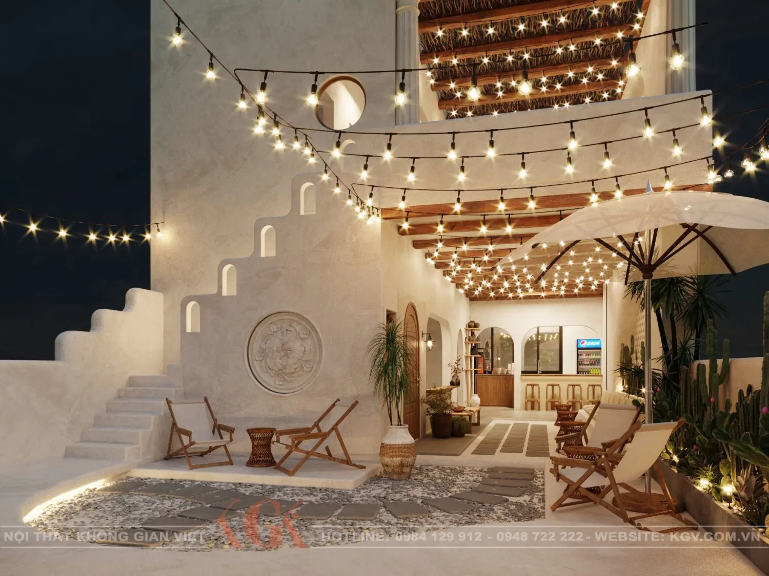 Rooftop Cafe Interior — preview 1, by Nguyen Hong Quan (3dzip, CC0)