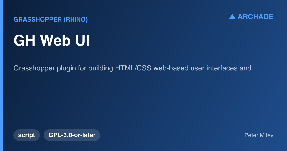GH Web UI