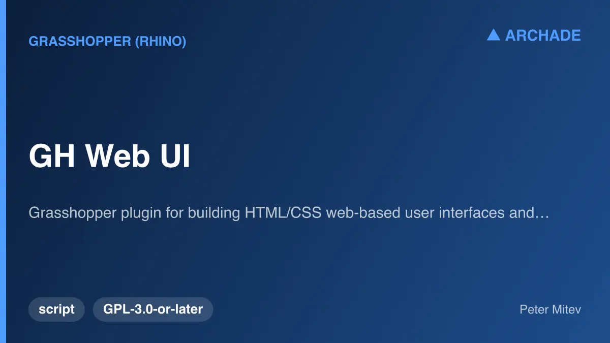 GH Web UI
