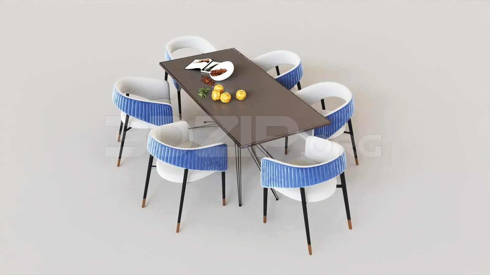 Dining Table And Chair — preview 1 (3dzip, CC0)
