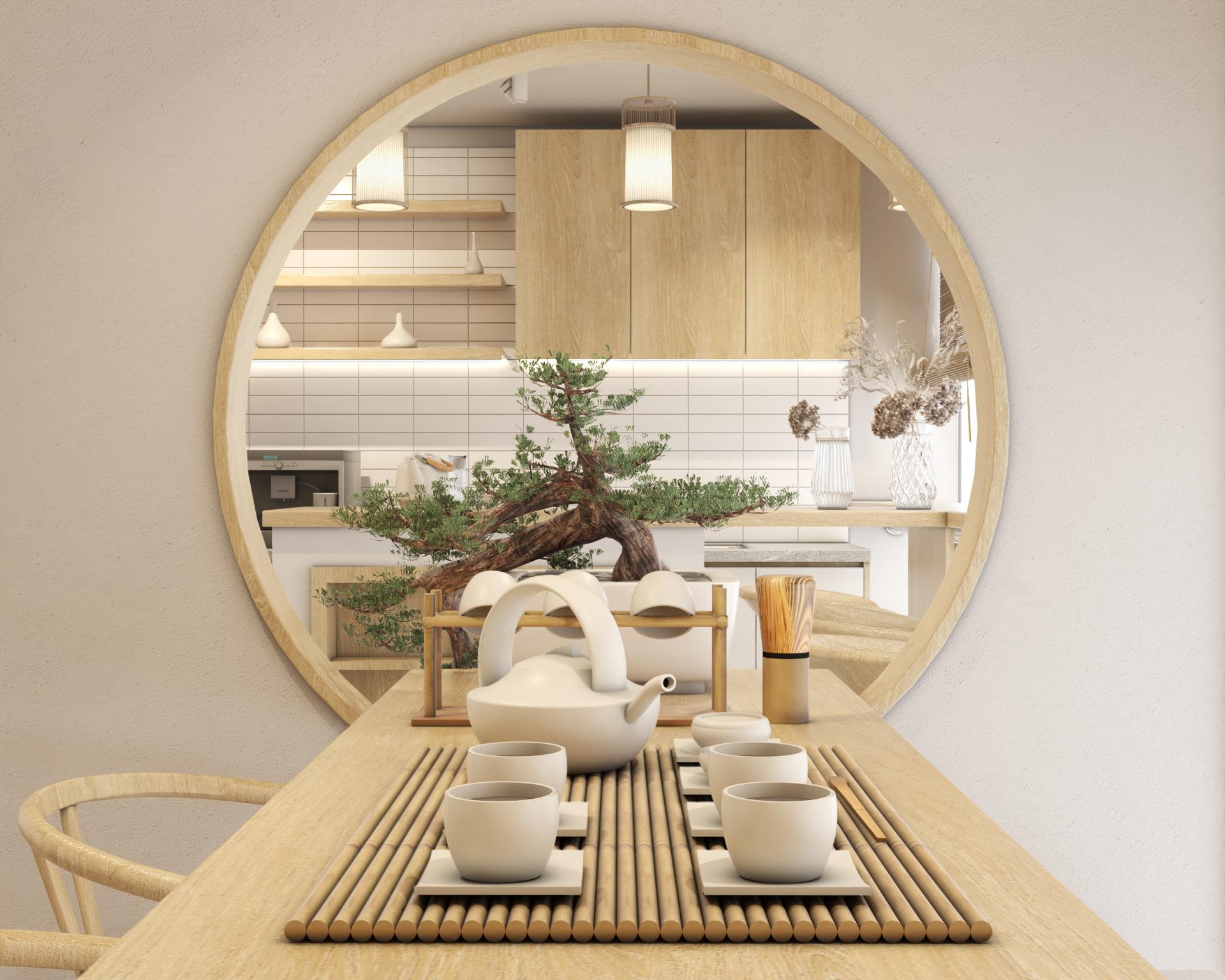 Interior Tea room Scene