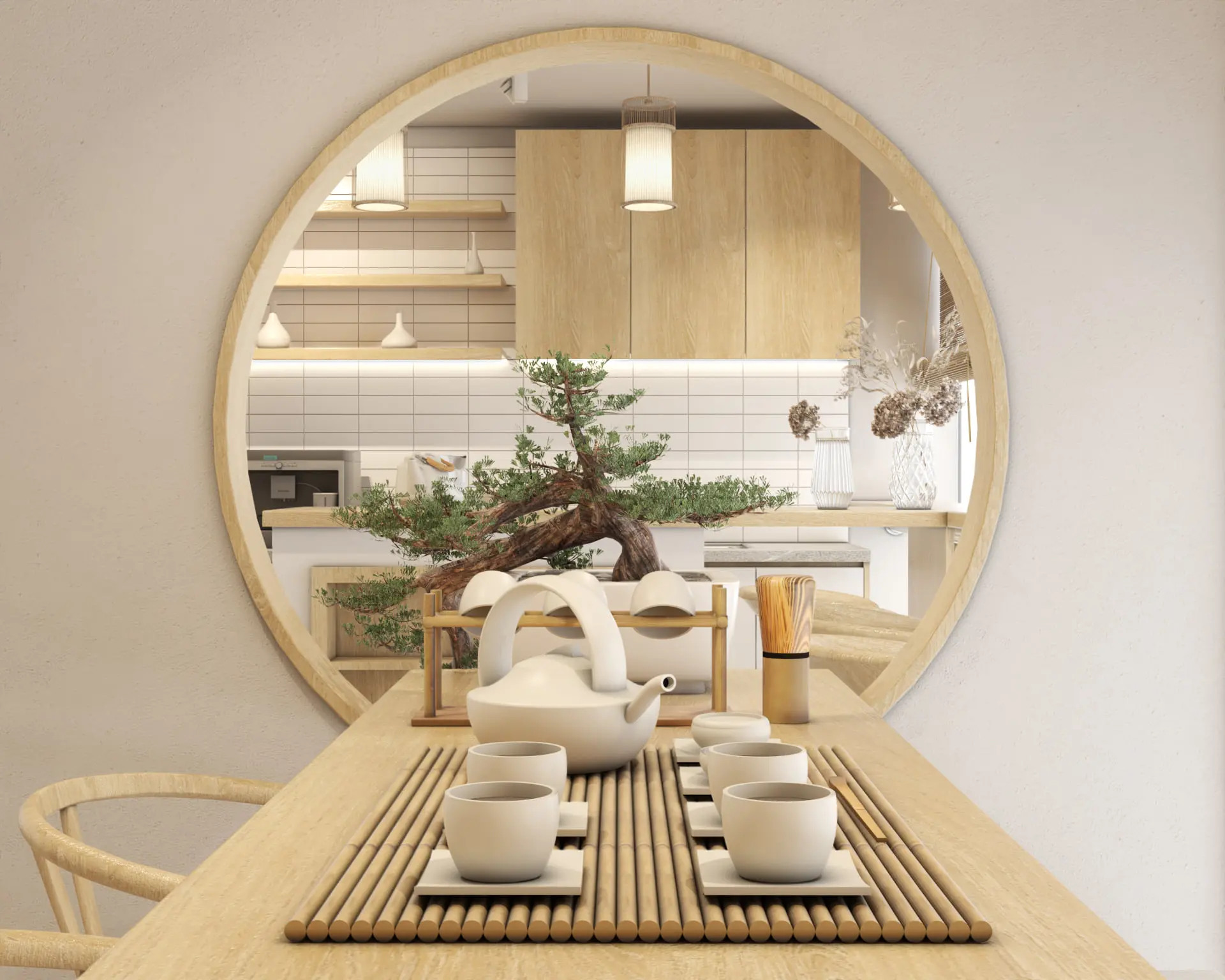 Interior Tea room Scene