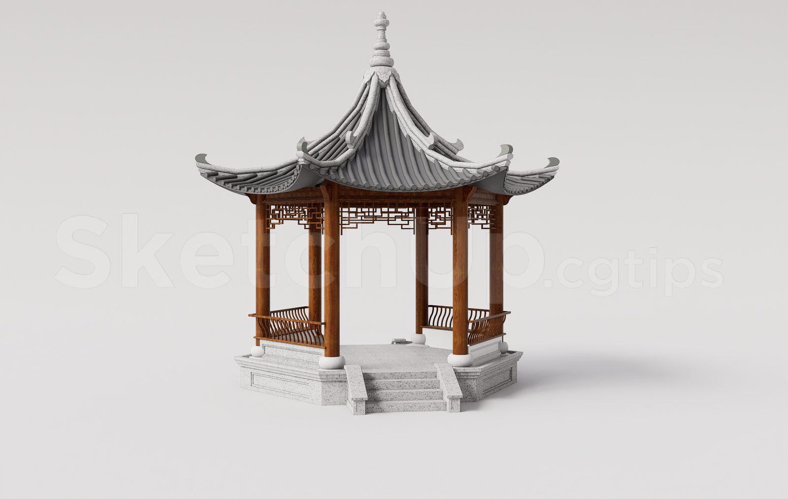 Traditional Asian Gazebo