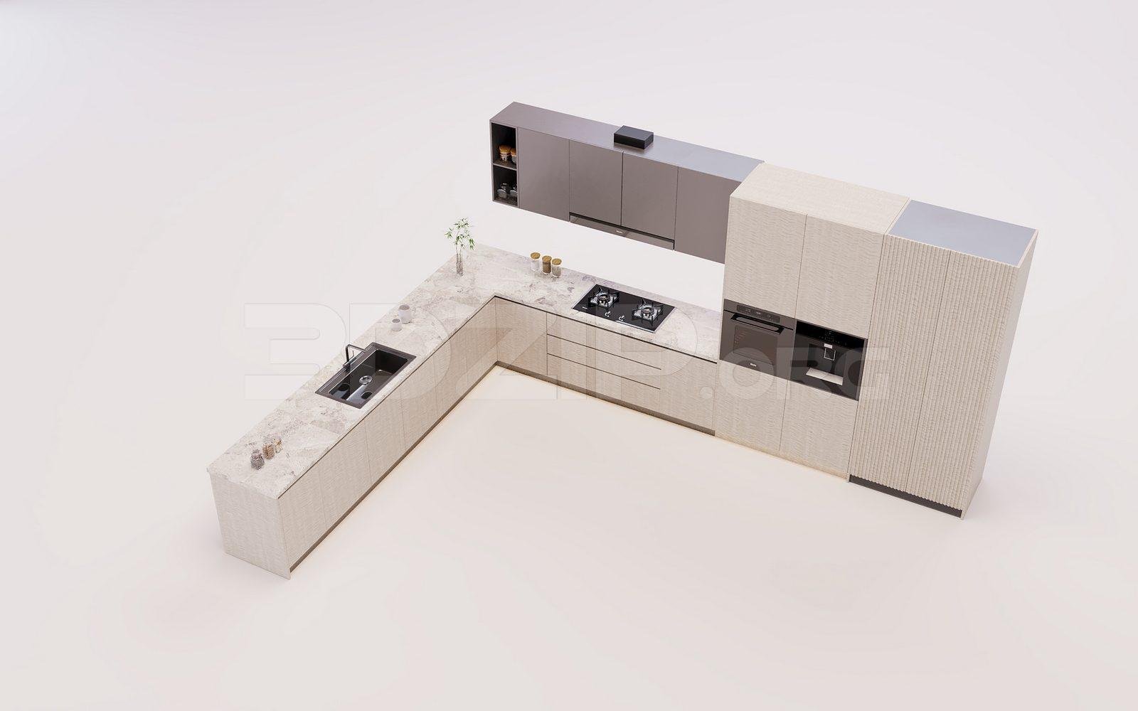 Kitchen Model Free Download for Interior Design