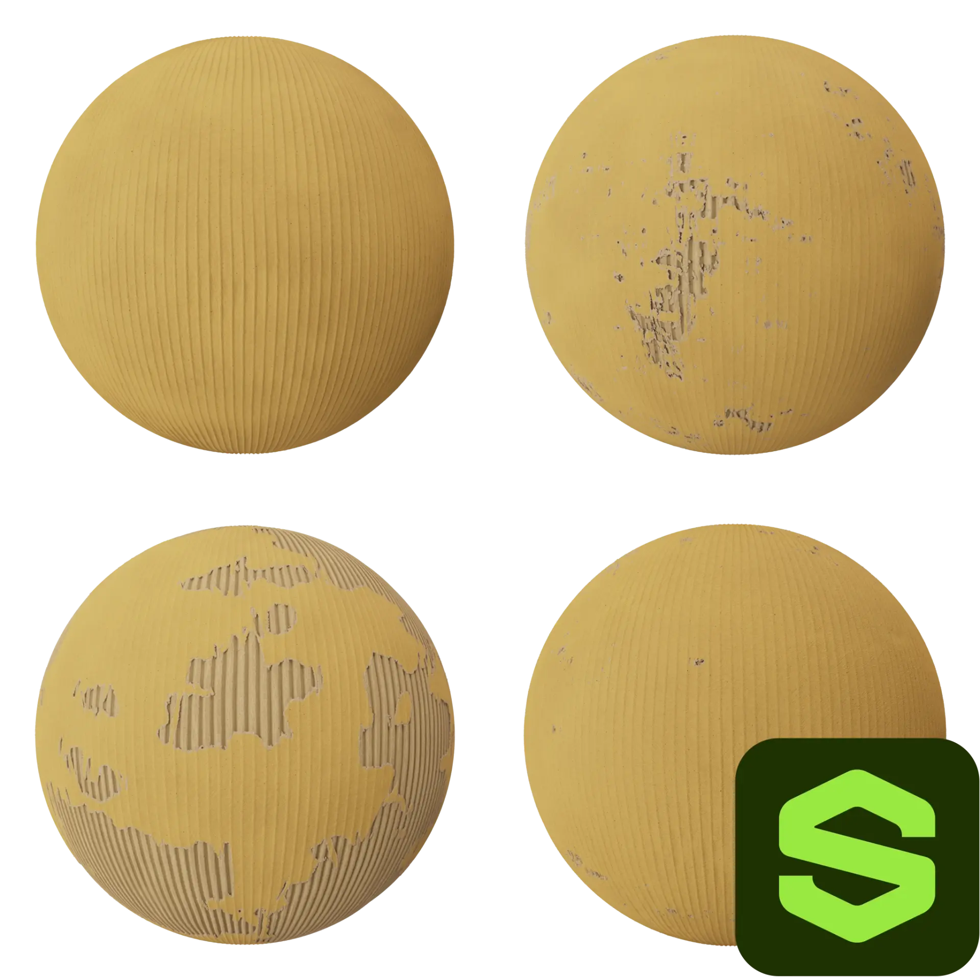 Cardboard Substance 001 — preview 1 (ambientCG, CC0)