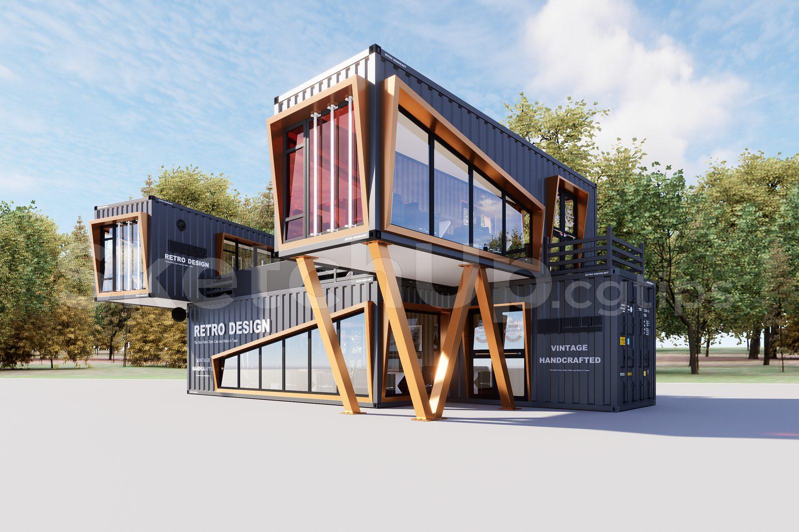 Container Cafe Interior