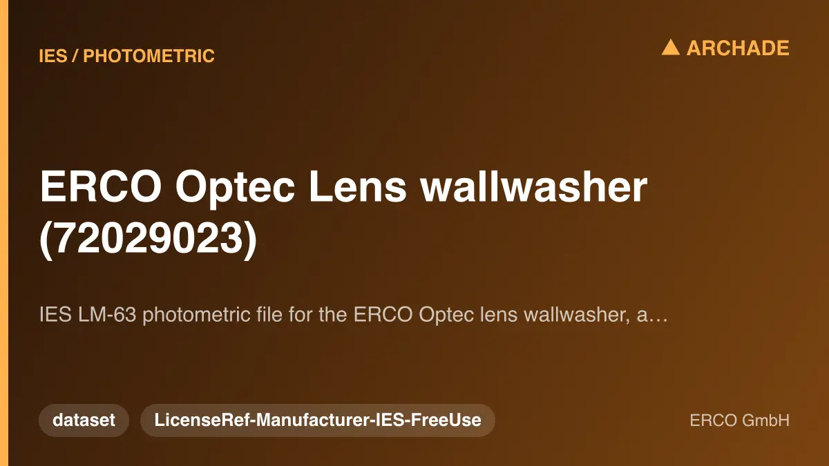 ERCO Optec Lens wallwasher (72029023)