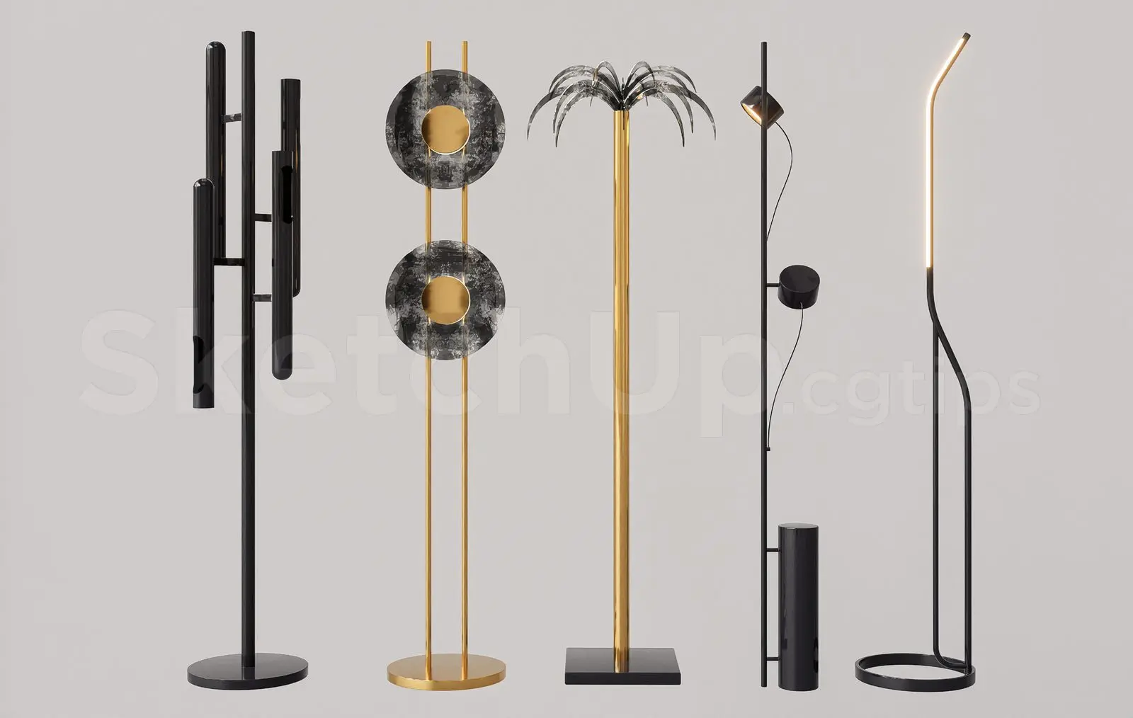 Floor Lamp Model Download for Interior Projects — preview 1 (cgtips)