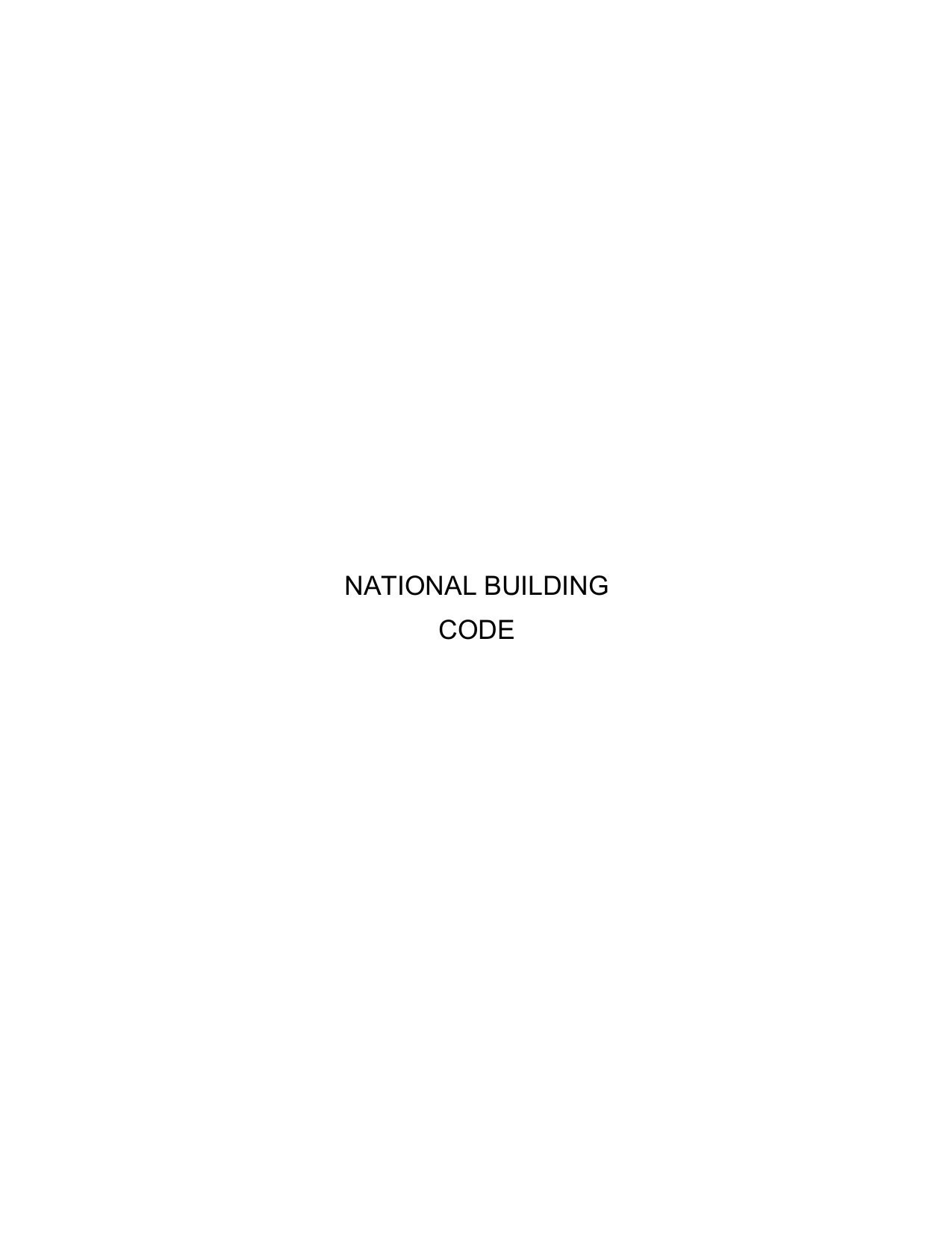 National Building Code of Nigeria (2006)