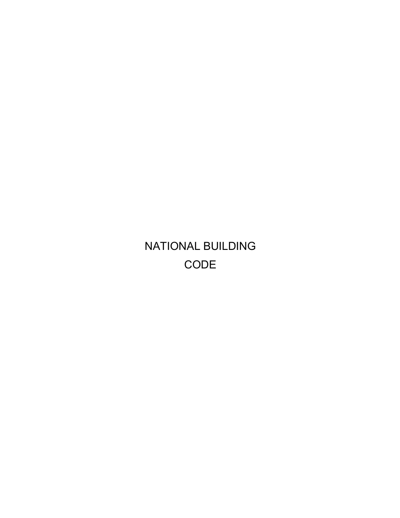 National Building Code of Nigeria (2006)