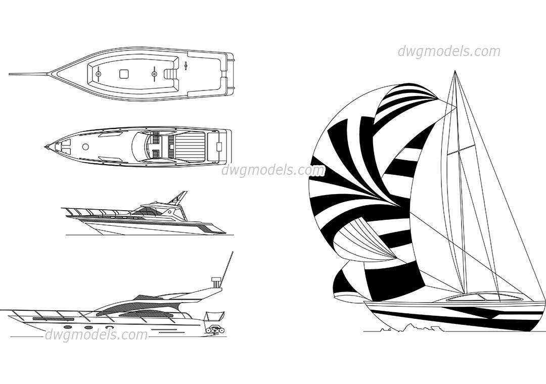 Sailing boat and yachts