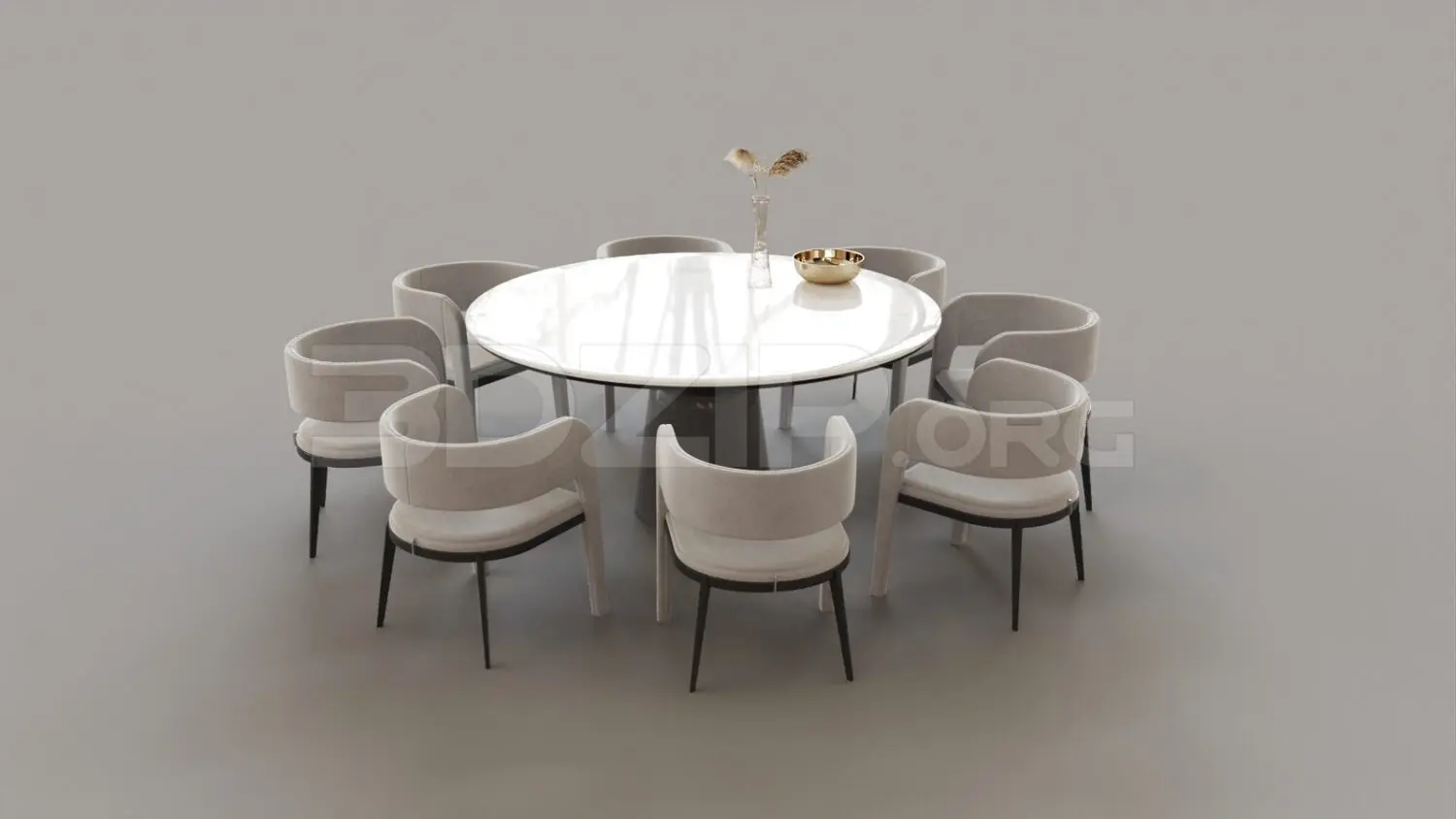 Dining Table And Chair — preview 1 (3dzip)