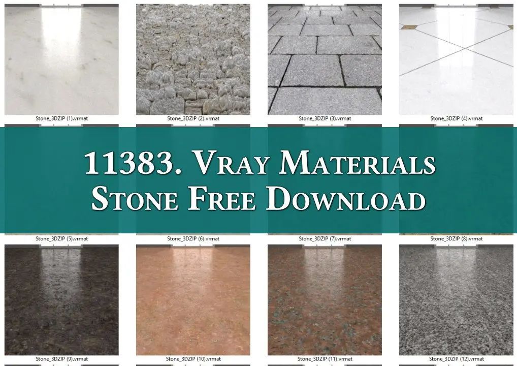 Vray Materials Stone