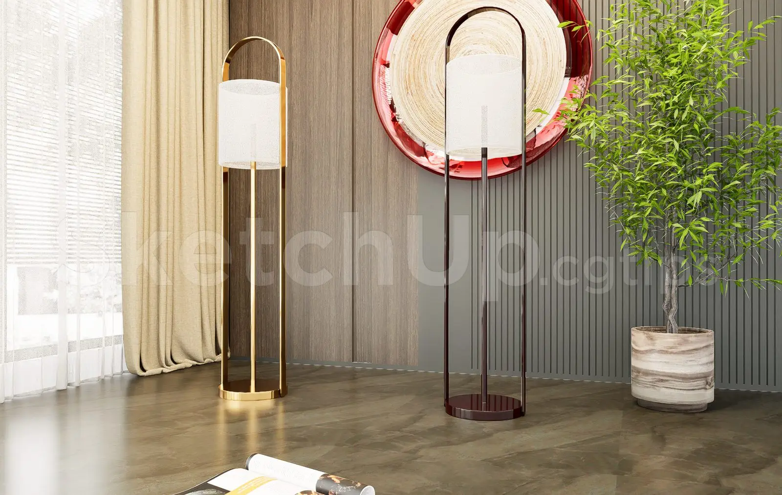 Floor Lamp Model Download for Interior Projects — preview 1 (cgtips)