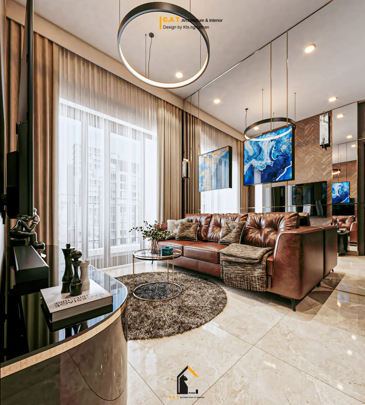 Apartment Interior — preview 1, by Kts Nghia Than (cgtips)
