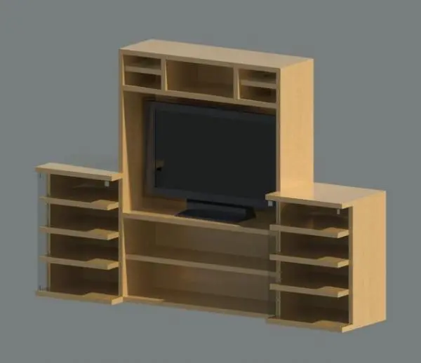 Entertainment Center — preview 1, by mattg1182 (RevitCity, CC0)