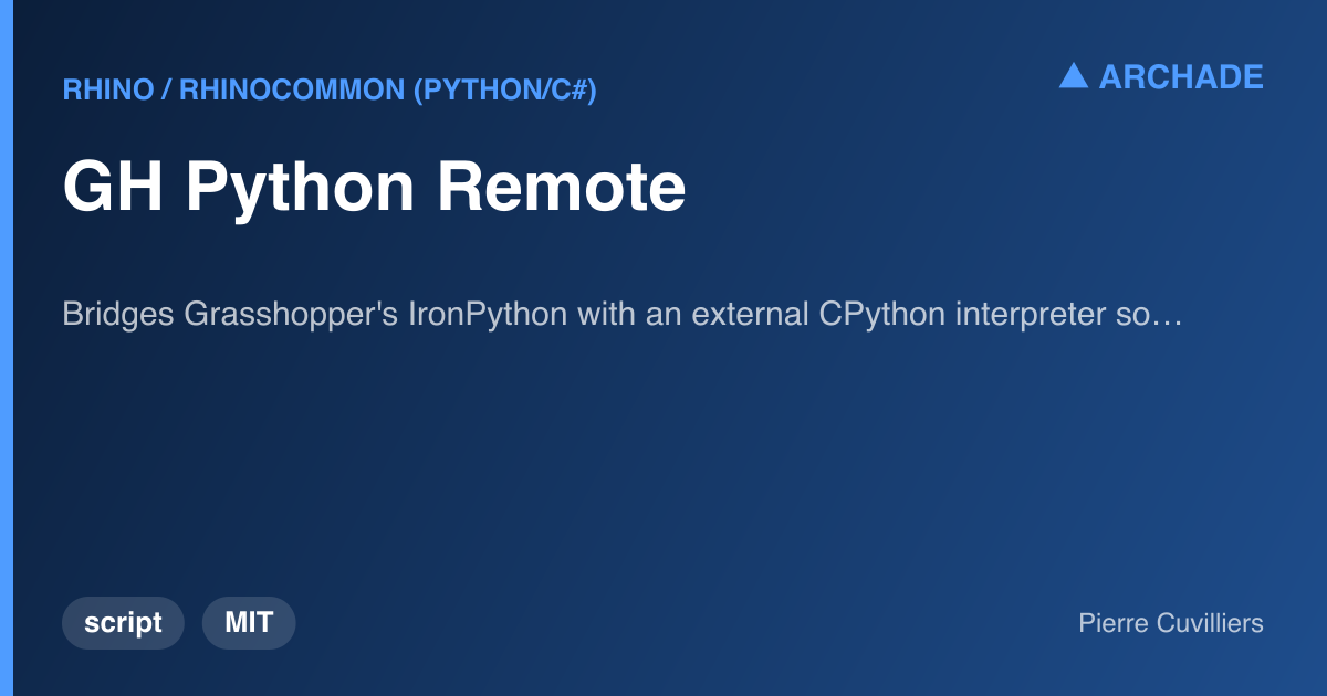 GH Python Remote