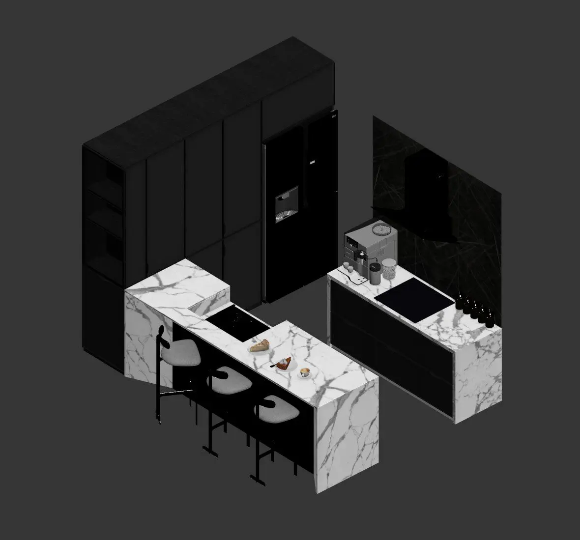Kitchen — preview 1, by Dam Quang Trung (3dzip)