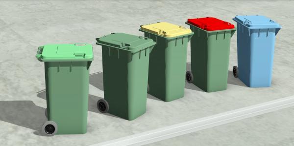 Wheelie Bins - Rubbish - Trash - Refuse - Parametric